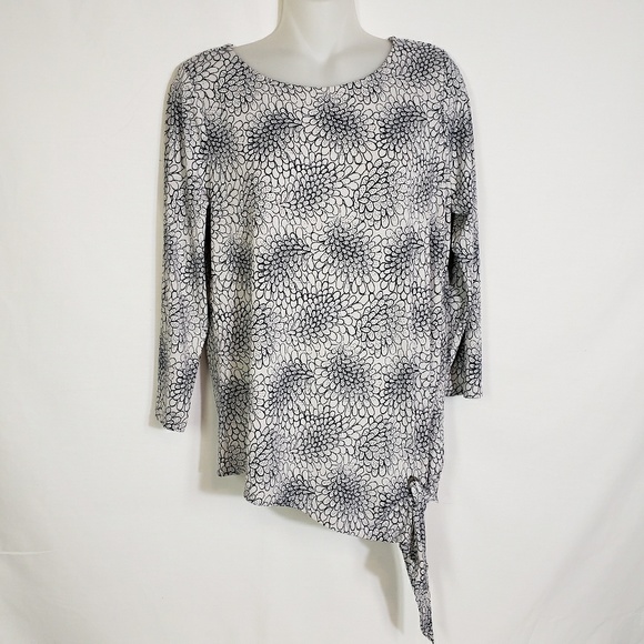 Ivanka Trump Tops - Ivanka Trump 3/4 Sleeve Tie Side Blouse Large